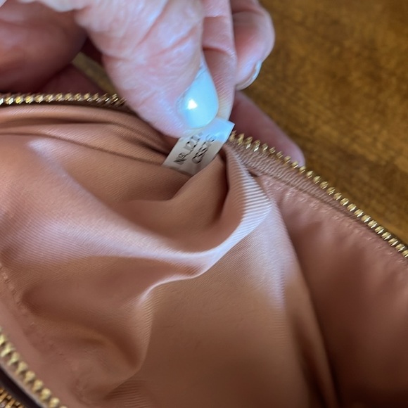 Coach dual pocket wallet monogrammed front with a pebbled, leather backside - Picture 9 of 9